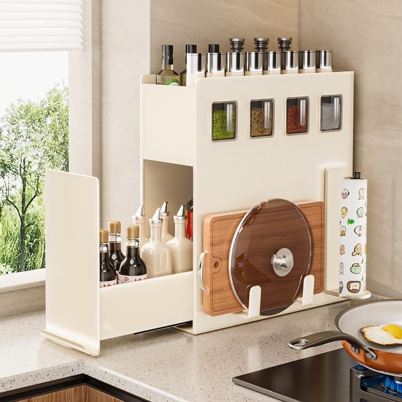 調味料　収納　ラック　棚　台所　スパイスラック 調味料ラック スパイスラック シンクサイドラック 多機能のキッチン