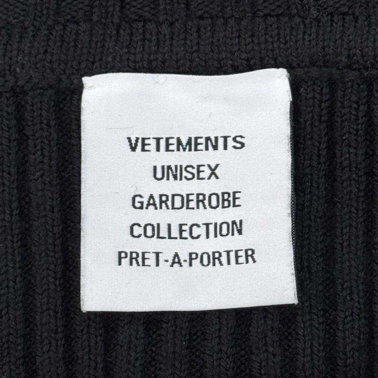 VETEMENTS ハイネックジップアップニット カーディガン セーター 