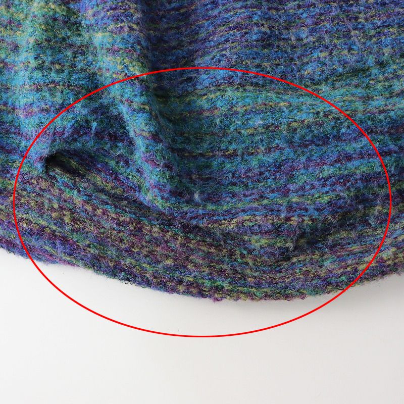 美品、慈雨、ジウ、センソユニコ、ニット センソユニコ Sensounico 慈雨 ジウ ミックスニット 変形 プル