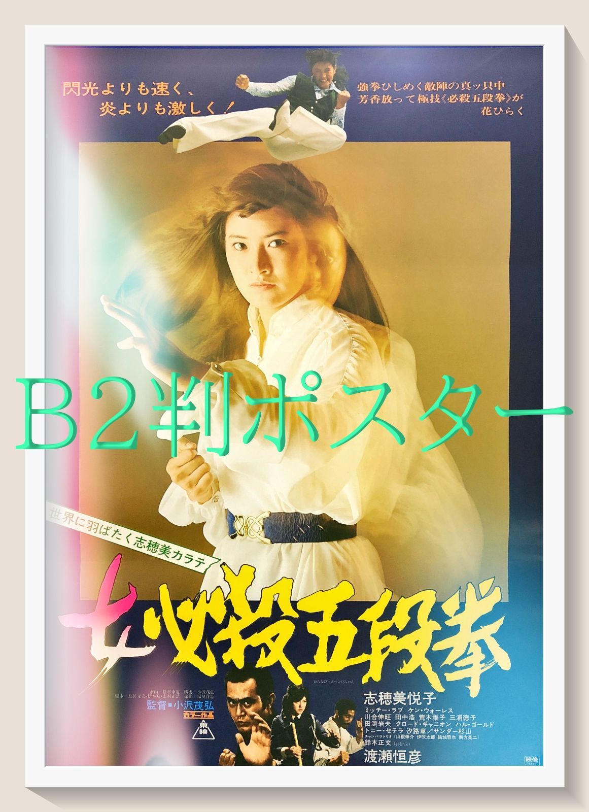 pq 女必殺五段拳 映画オリジナルB2判ポスター pq07407