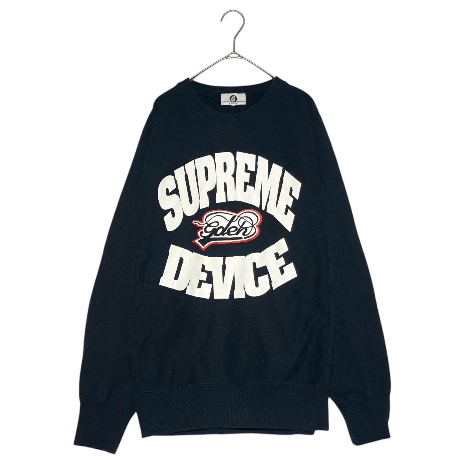 GOODENOUGH グッドイナフ　レタードスウェットトレーナー　フェード　黒色 GOODENOUGH(グッドイナフ) 15-16AW HEINOUSLY SUPREME DEVICE