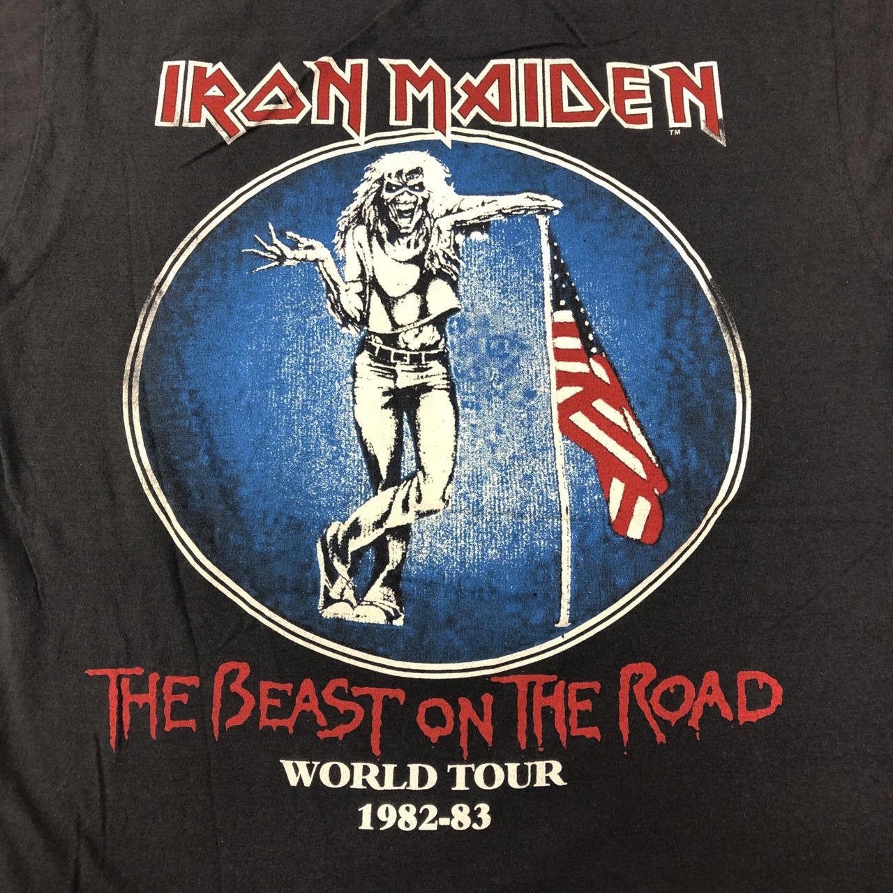 新品 IRON MAIDEN アイアン・メイデン バンドTシャツ 黒 半袖 M - 古着