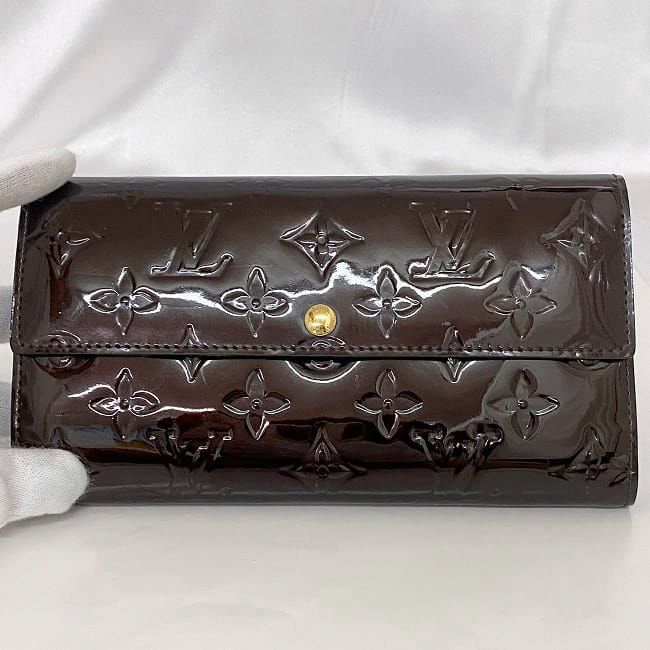 ルイ ヴィトン 二つ折り 長財布 ポルトフォイユ サラ ワイン