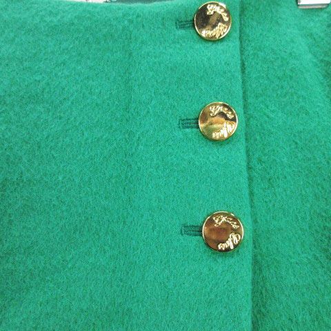 グレースクラス GRACE Class ウールビーバー ミニスカート 36 グリーン 240116E GULLKHAN_COM