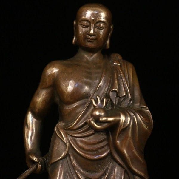 仏教美術 銅像 仏像 地蔵王仏像 家内供養 装飾品 工芸品 置物 仏教美術 仏像 地蔵王仏像 銅製 銅器 工芸品 美術品 置物 - メルカリ