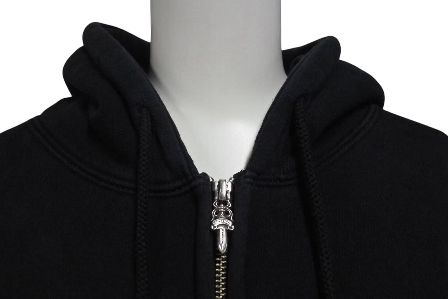 Chrome Hearts - CHROME HEARTS クロムハーツ ダガージップパーカー サイズS アーチロゴ CHプラス ダブルフェイス ブラック 美品 中古 4b000784 CHROME HEARTS クロムハーツ ダガージップパーカー サイズS