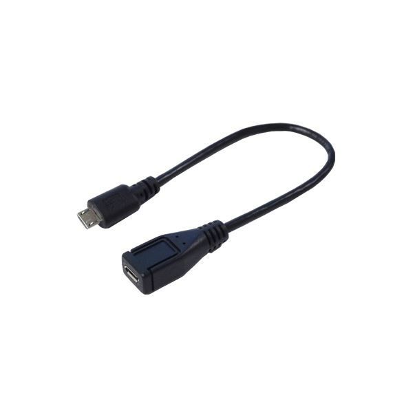 変換名人 USBmicro L型ケーブル 延長20cm 右L USBMC-CA20RLF
