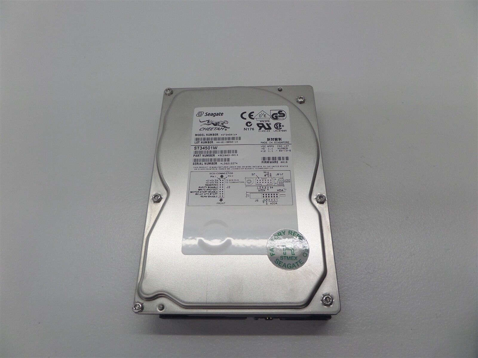 Seagate Cheetah ST34501W 4GB SCSI ハード ドライブ 9E2003-001