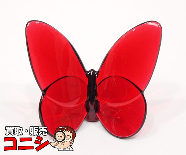 □新品同様□ Baccarat バカラ ラッキーバタフライ クリスタル
