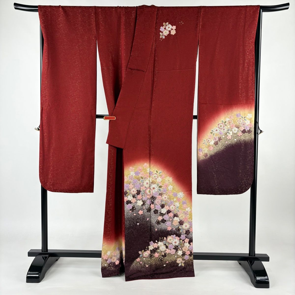 長襦袢 正絹 辻が花に暈し 美しい加工G-635 正絹 ✿ 高品質 長襦袢 袖無双 暈かし染 - メルカリ