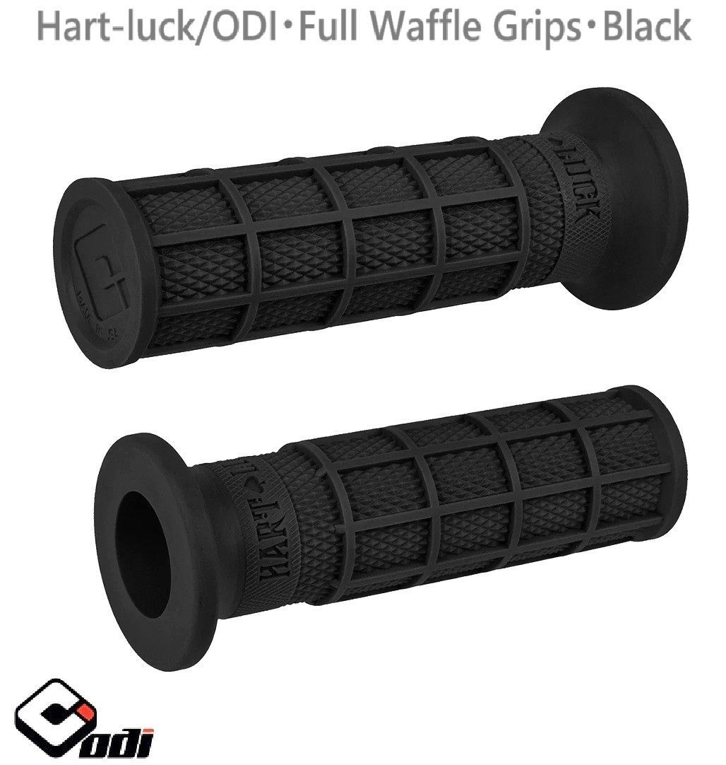 Hart-luck・ODI・フルワッフル グリップ・ブラック V02FWB・0630-2733