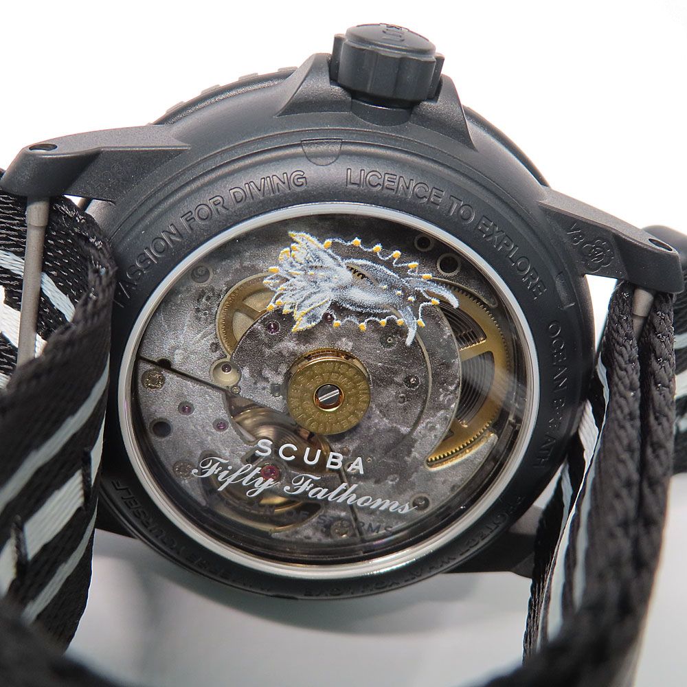  名古屋 ブランパン スウォッチ スクーバ フィフティファゾムス OCEAN OF STORMS 自動巻 腕時計 自動巻き時計 腕時計(アナログ)