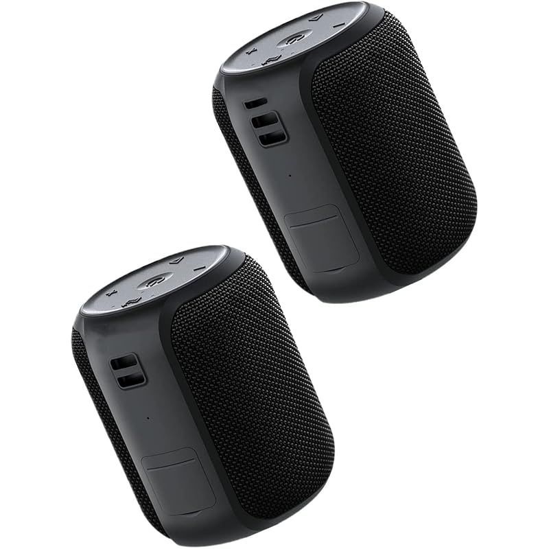 【新着商品】【2台セット】【 音質＆28時間再生＆ IPX7防水＆TWS対応&Bluetooth 5.0】 Bluetoothスピーカー S12mini ステレオ 重低音 IPX7防水 ブルートゥーススピーカー ワイヤレス 大音量 16W高出力 28時間連