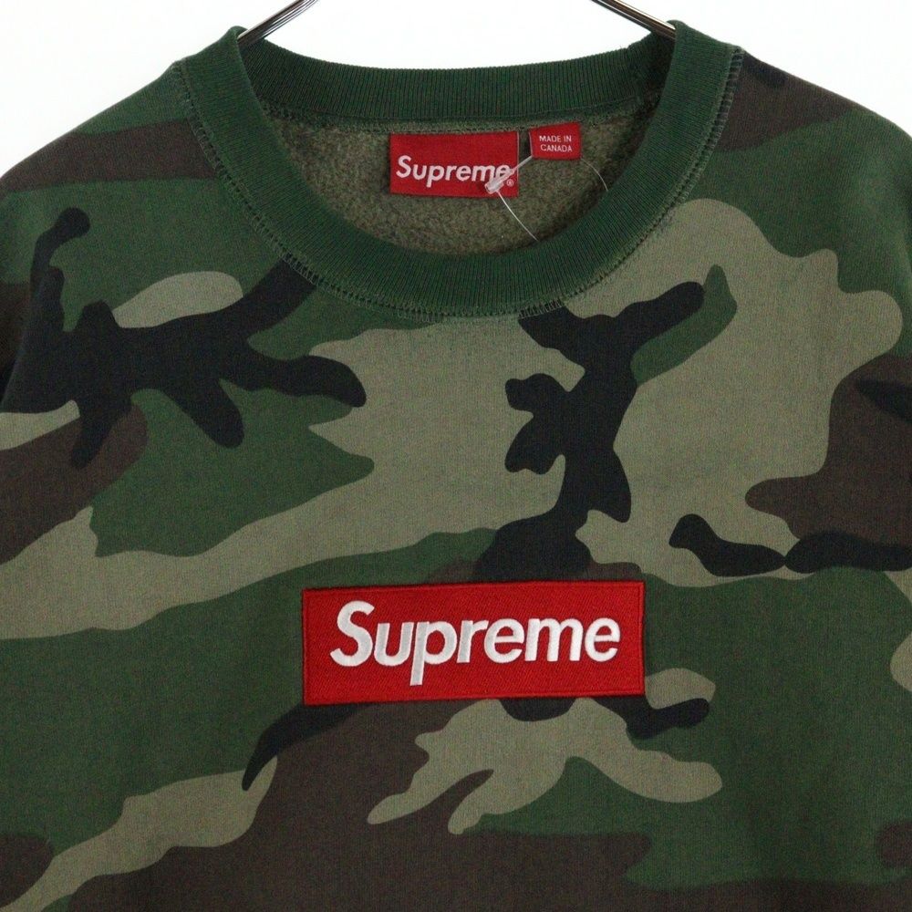 SUPREME (シュプリーム) 15AW Box Logo Crewneck カモフラージュ 迷彩
