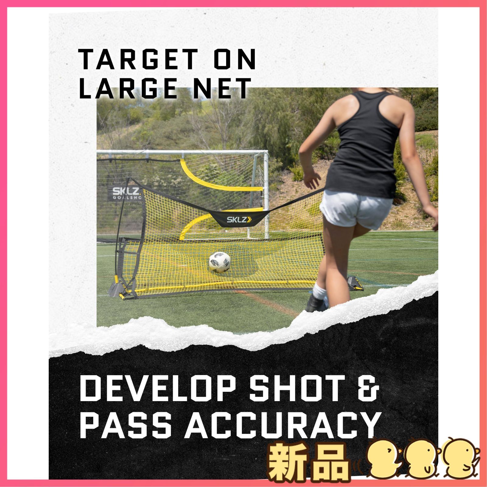 SKLZ クイックスター サッカーゴール ユニセックス ブラック/イエロー SKLZ クイックスター サッカーゴール ユニセックス ブラック