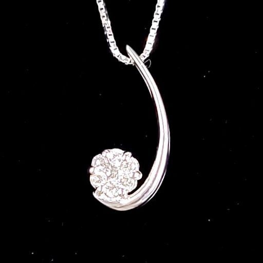 7way！ ダイヤモンド K18 WG ネックレス 鑑別書付 - メルカリ 