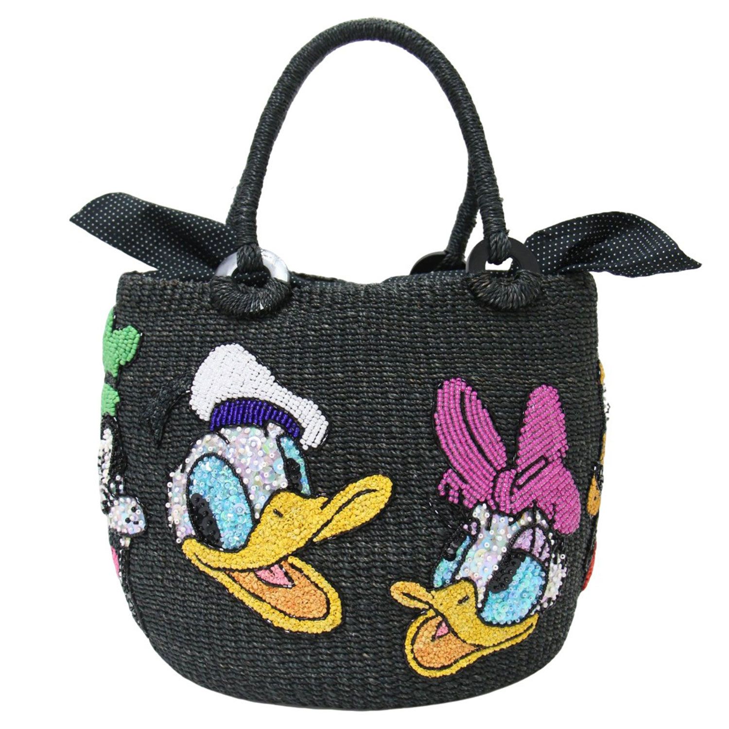 美品 BEAMS BOY ビームスボーイ Disney オールスター かごバッグ