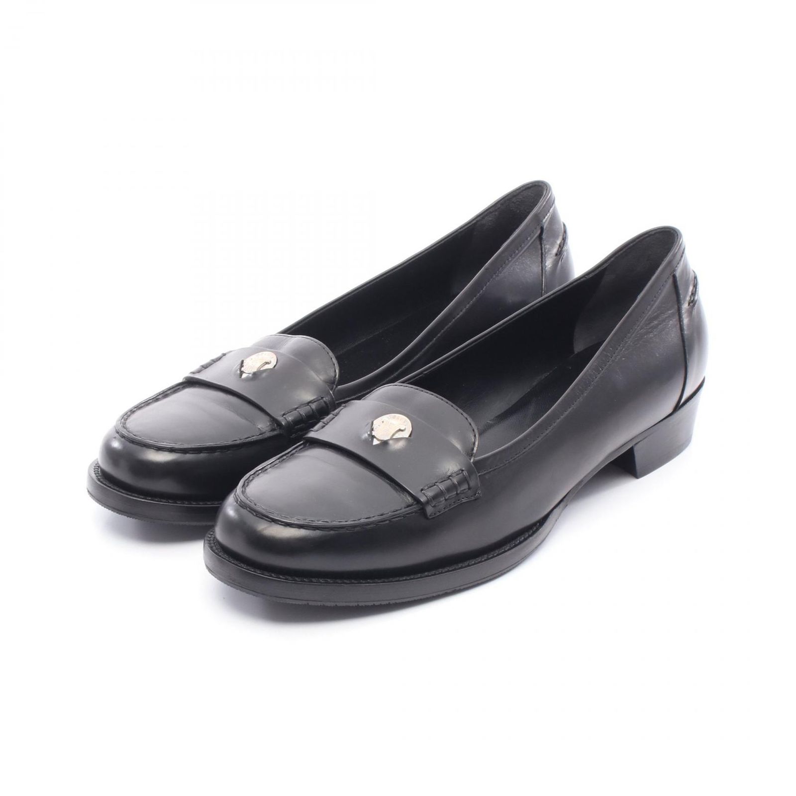 セリーヌ CELINE ローファー 最も安い コイン レザー コインローファー レディース Used B