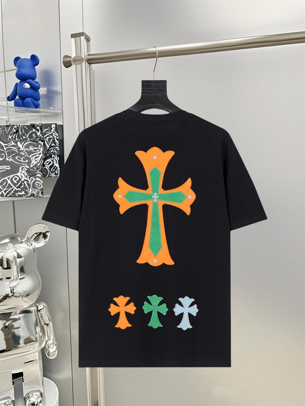 今日特価】Chrome Hearts 2025SS プレミアム刺繍ロゴ T シャツ