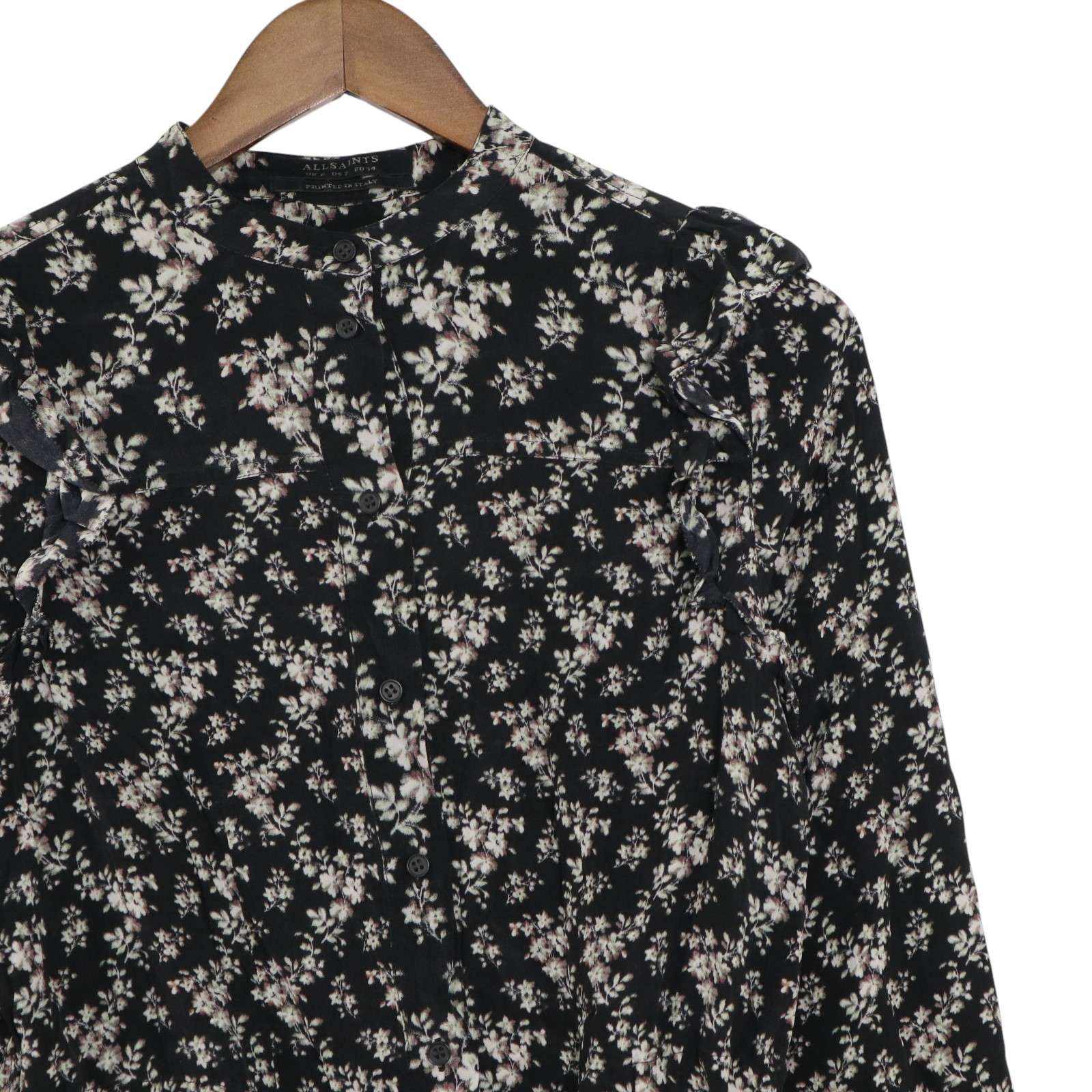 ALLSAINTS オールセインツ 通年☆ シルク100% 花柄 小花プリント ALLSAINTS オールセインツ 通年☆ シルク100% 花柄 小花プリント
