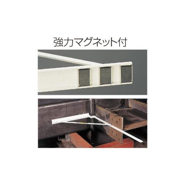 シンワ測定 77888 溶接ガイド定規 １０００mm 77888 マグネット付 1m 4960910778887 1mマグネット付 溶接ガイド定規 １ｍマグネット付 - シンワ測定株式会社 測量 工具