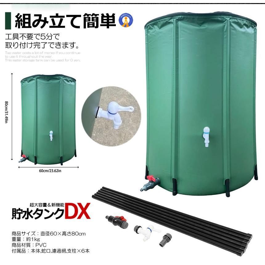 雨水を貯めて節水 NEWCHOSUI