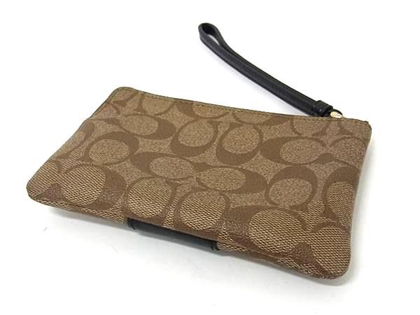□美品□ COACH コーチ F58035 シグネチャー PVC×レザー マルチ