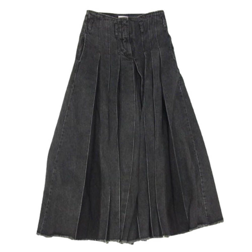 【ヨーヨー付き】KANAMEスケバン DENIM Black Sサイズ DAN カナメ KANAME ワイド スケバン デニム パンツ ブラック系 L
