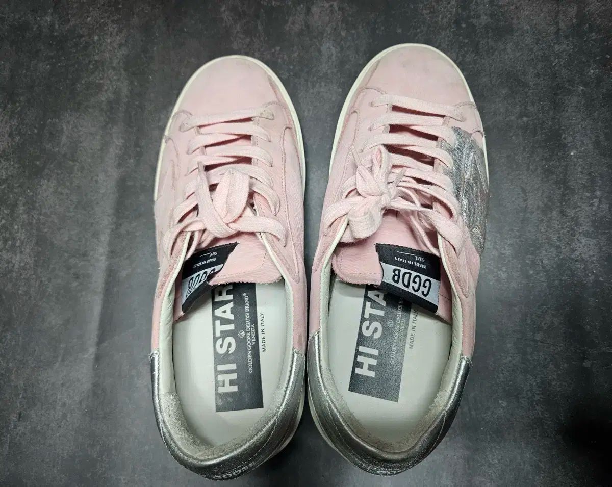 ゴールデン 구스 ハイスター ピンク スニーカー 37