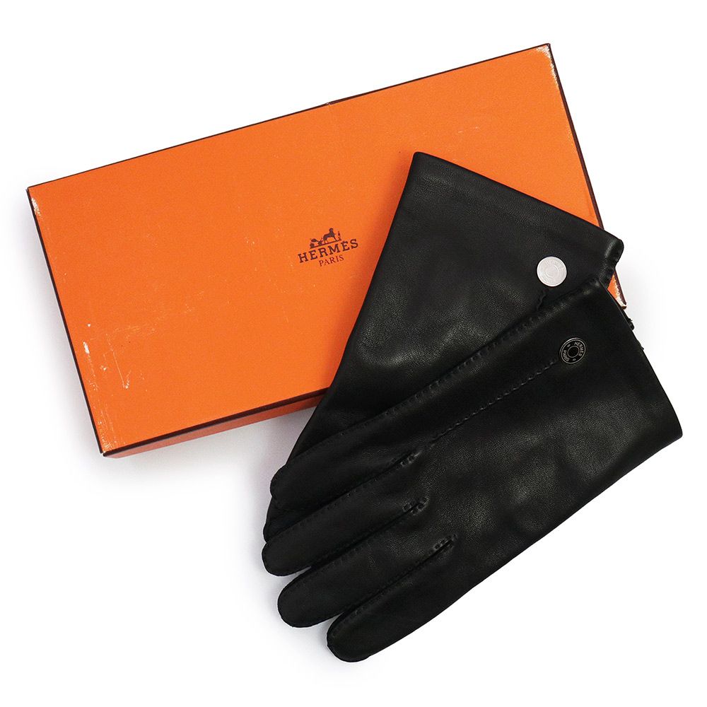 HERMES - 本物 新品同 エルメス 最高級ラムスキン シルバー