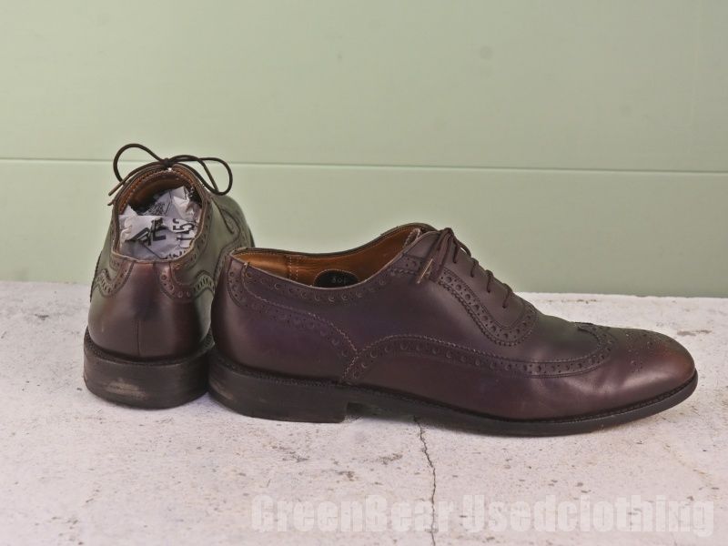 B581 イギリス製 Church's ビンテージ ウィングチップシューズ 茶 メンズ 26cmくらい