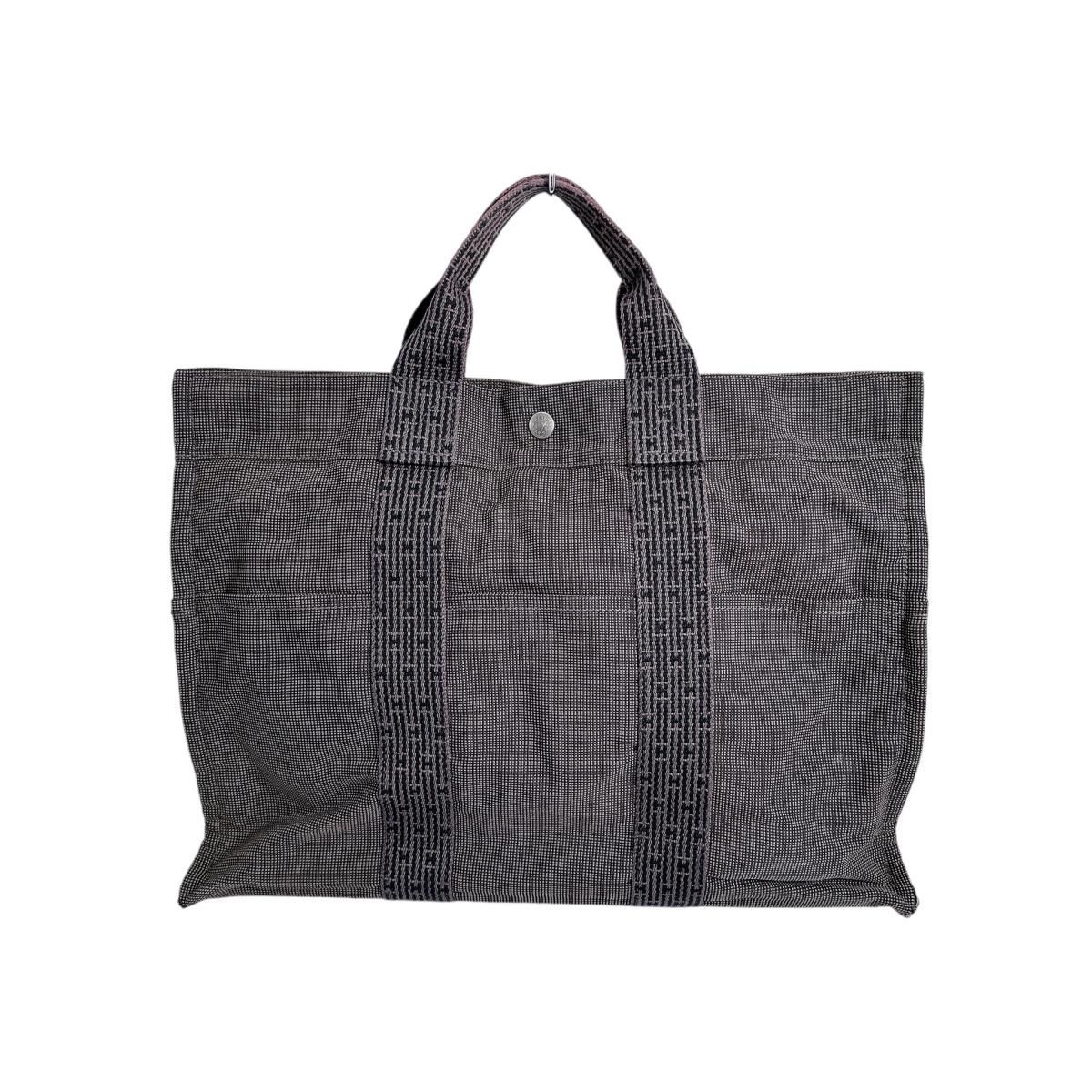 エルメス ビジネスバッグ エールラインMM トートバッグ HERMES グレー 