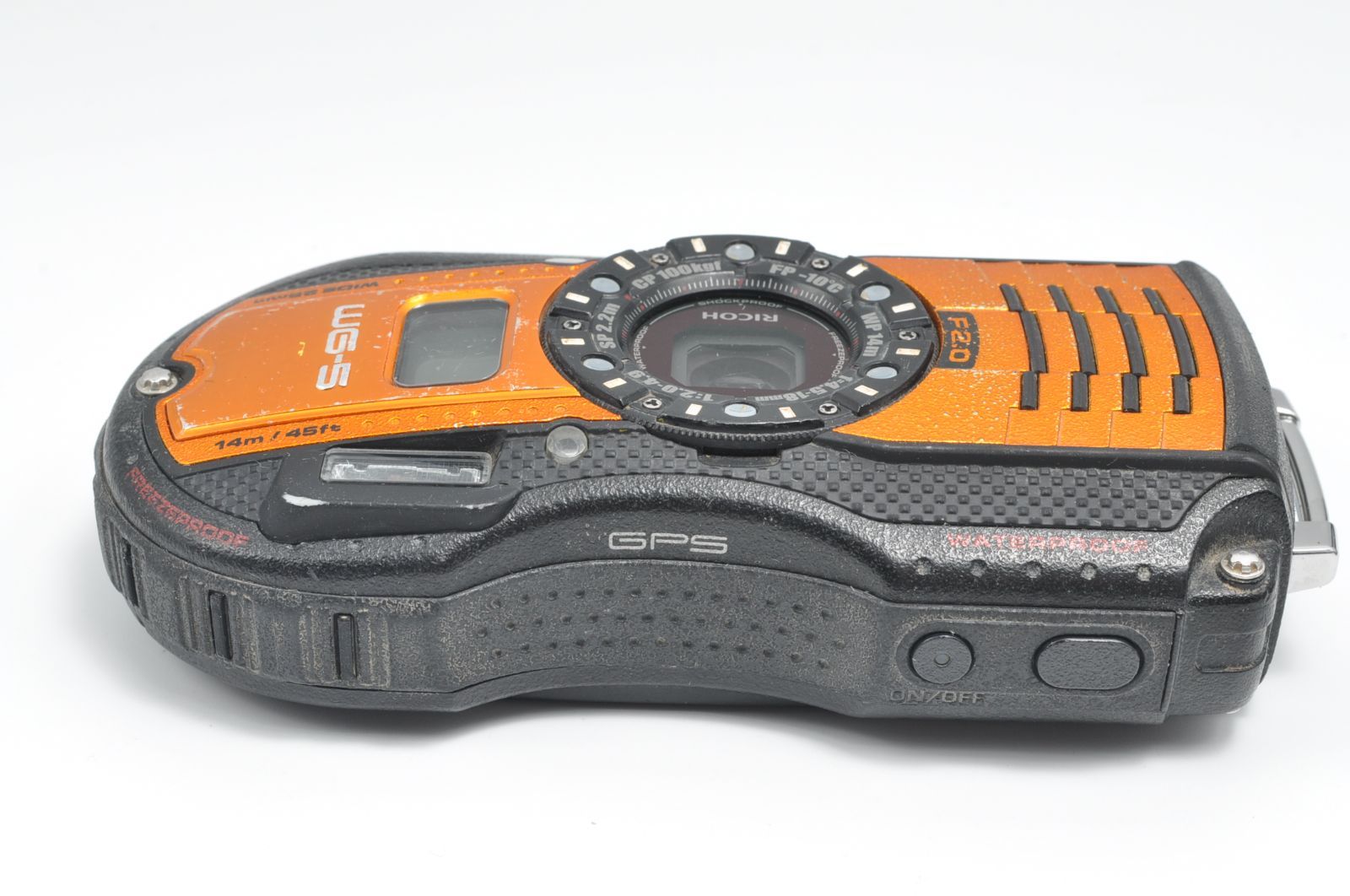 RICOH 防水デジタルカメラ WG-5GPS オレンジ 防水14m耐ショック2.2m