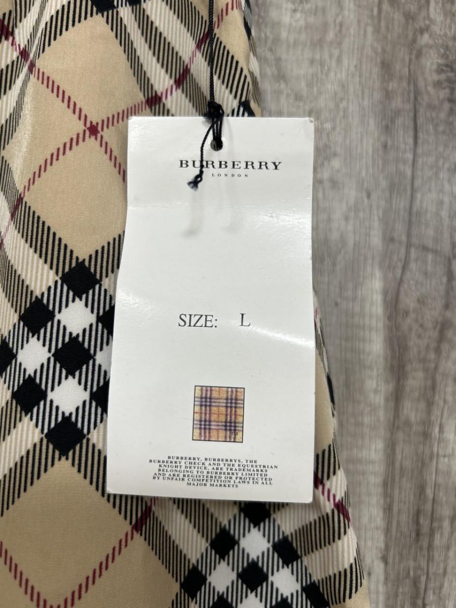 BURBERRY バーバリー LONDON タグ付 定番 Aライン 台形 スカート sizeL|ベージュ ◎レディース WWW_OLIVIERBERNSTEIN_COM