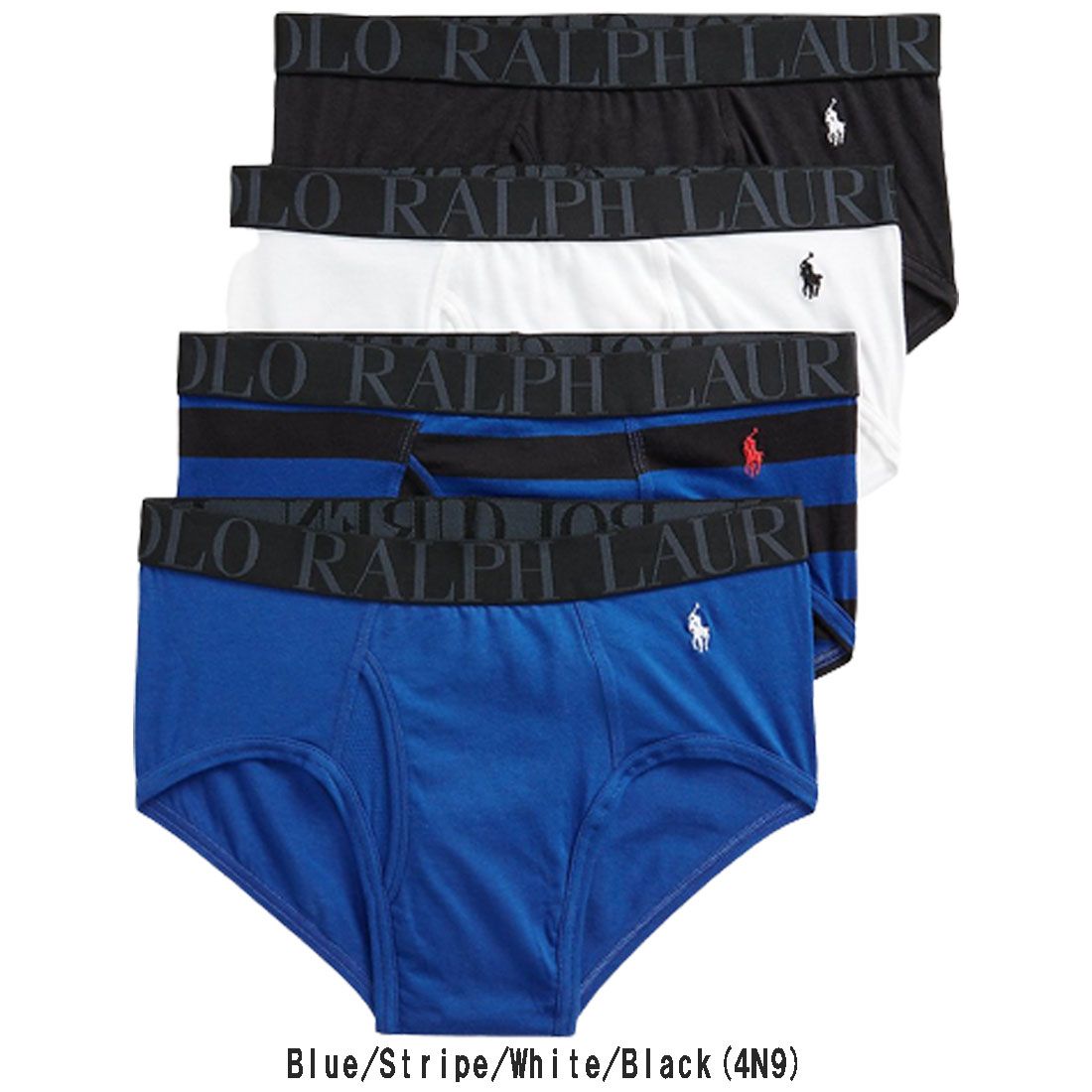 POLO RALPH LAUREN(ポロ ラルフローレン)ブリーフ 4枚セット お買い得 パック メンズ 下着 Stretch Classic Fit NWBFP4