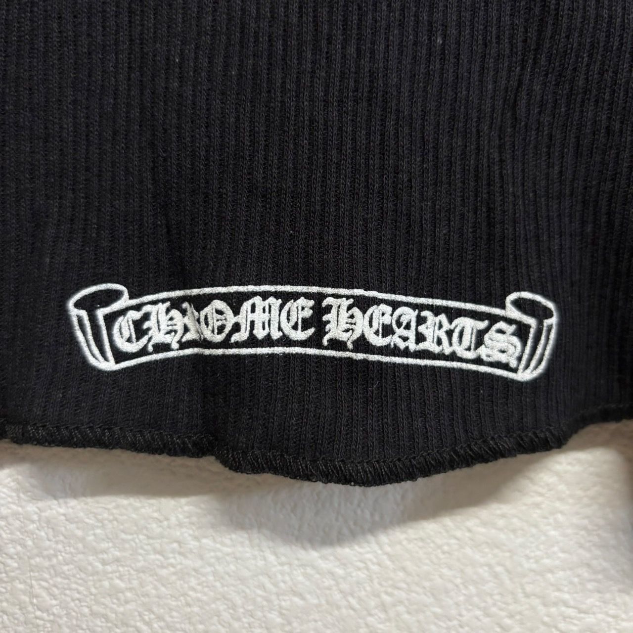 CHROME HEARTS Hairy Cross Rib Tank Top クロムハーツ ヘアリー