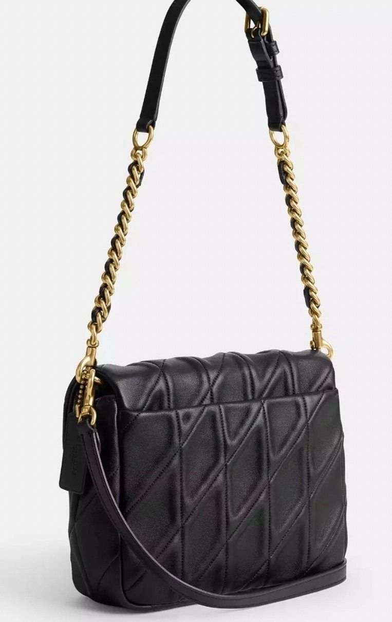 コーチ タイムズ スクエア タビー ショルダーバッグ キルティング クロスボディ DECORATOM_COM_BR