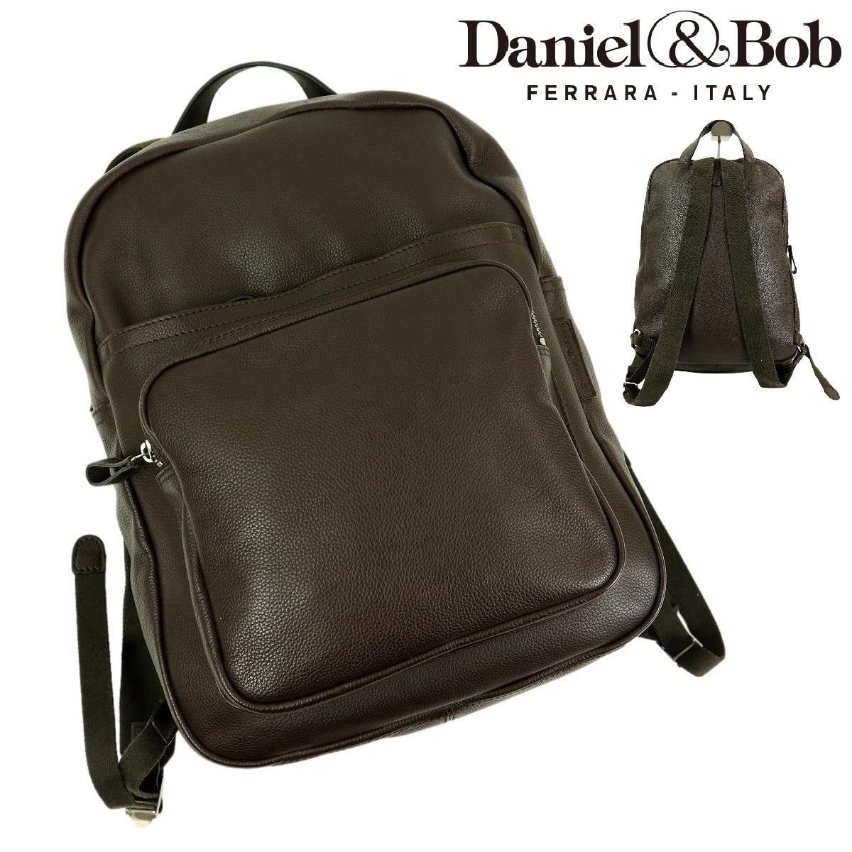 【極美品】ダニエル&ボブ　レザーリュック　ブラウン　購入価格95,700円 B2021】【極美品】【定価91,300円】Daniel&Bob ダニエル＆ボブ