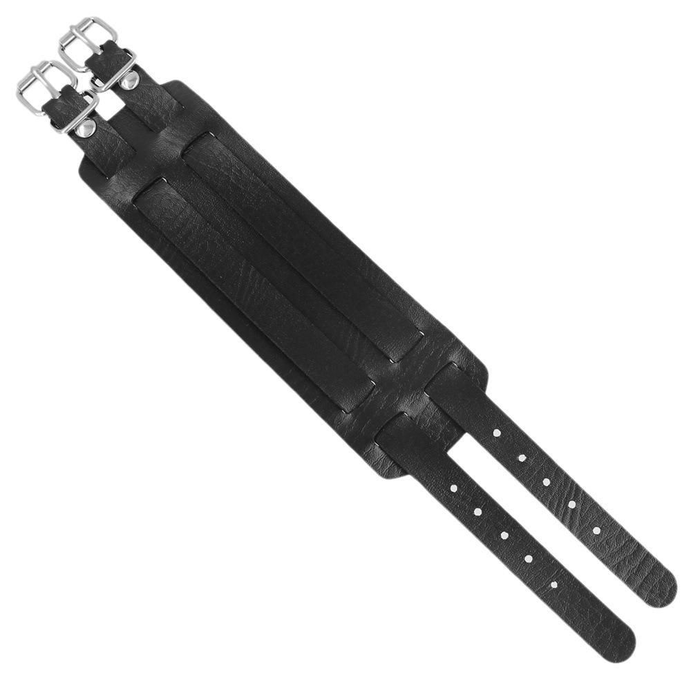 65%off 大幅値下 未使用  ブラック ローズ レザーブレスレット ゴスロリ レザー ブレスレット 2個セット パンク ロック 地雷系 ゴスロリ
