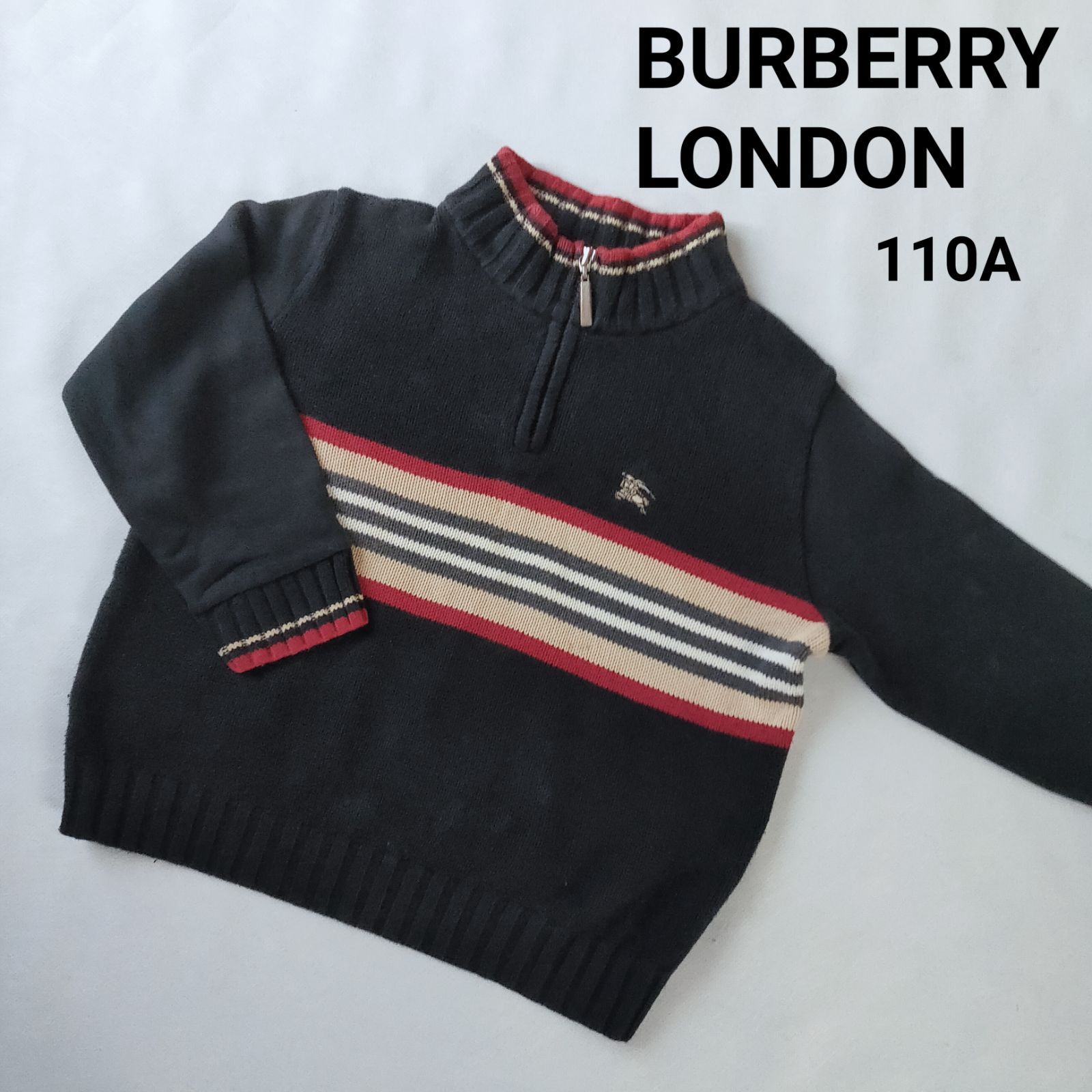 BURBERRY LONDON バーバリー ロンドン キッズ ハーフジップニット