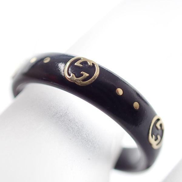 GUCCI アイコン インターロッキングG 18Kリング #50 コランダム K18