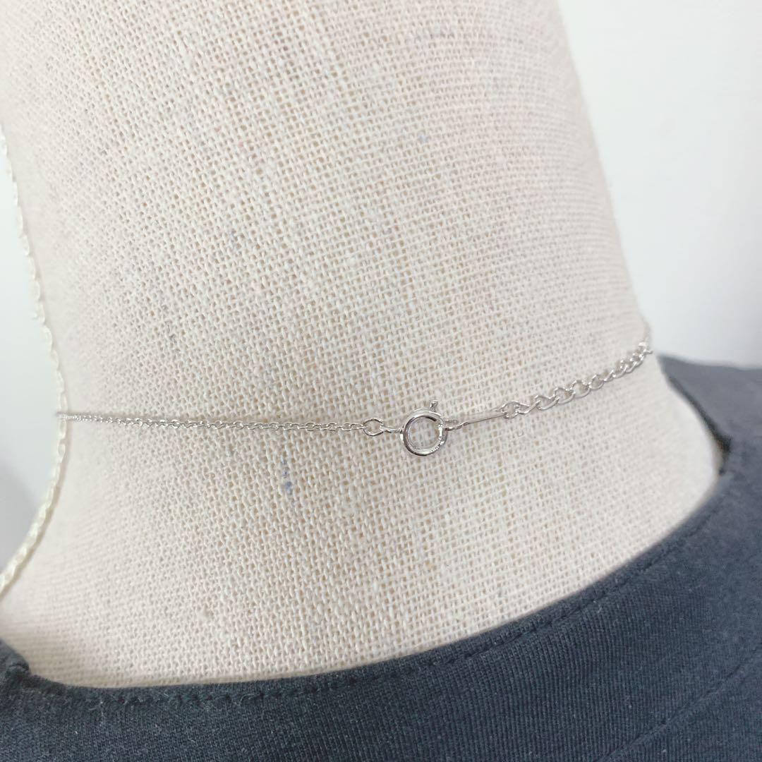 TASAKI タサキ パール ネックレス シルバー ダブルハート
