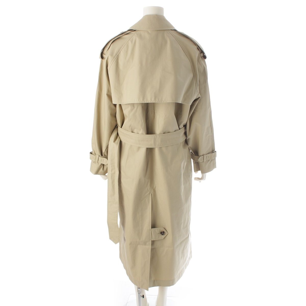 ベージュ ダブルブレスト トレンチコート オールユアーズ ベージュ