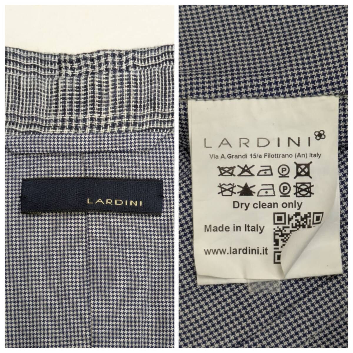 LARDINI ラルディーニ PTD406E テーラードジャケット ダブル 麻 リネン 