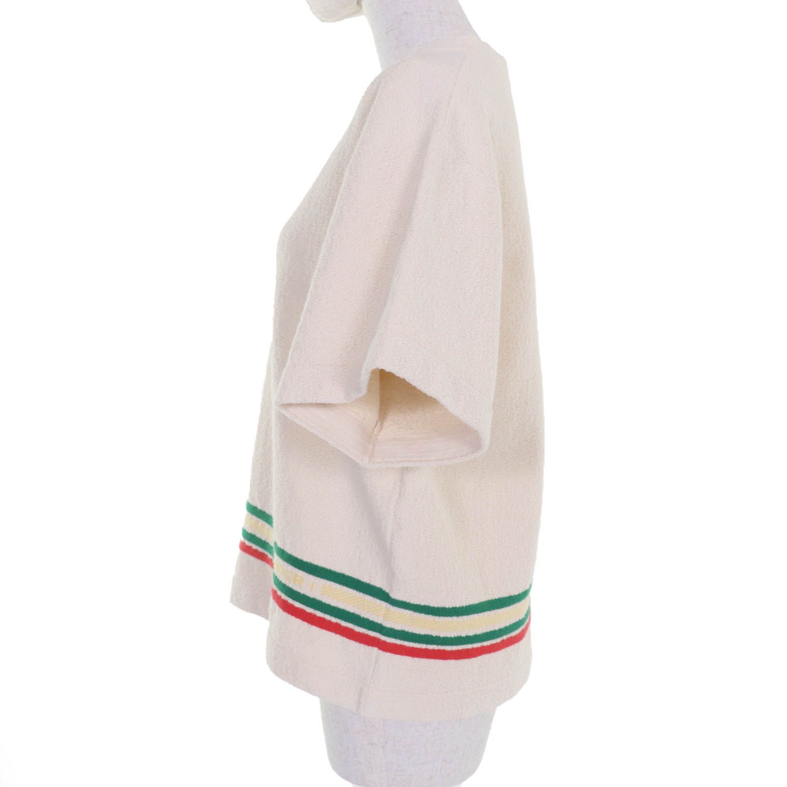 JIL SANDER ジルサンダープラス 22 SS コットン ロゴ入り 半袖 トップス アイボリー 32 イタリア製 レディース