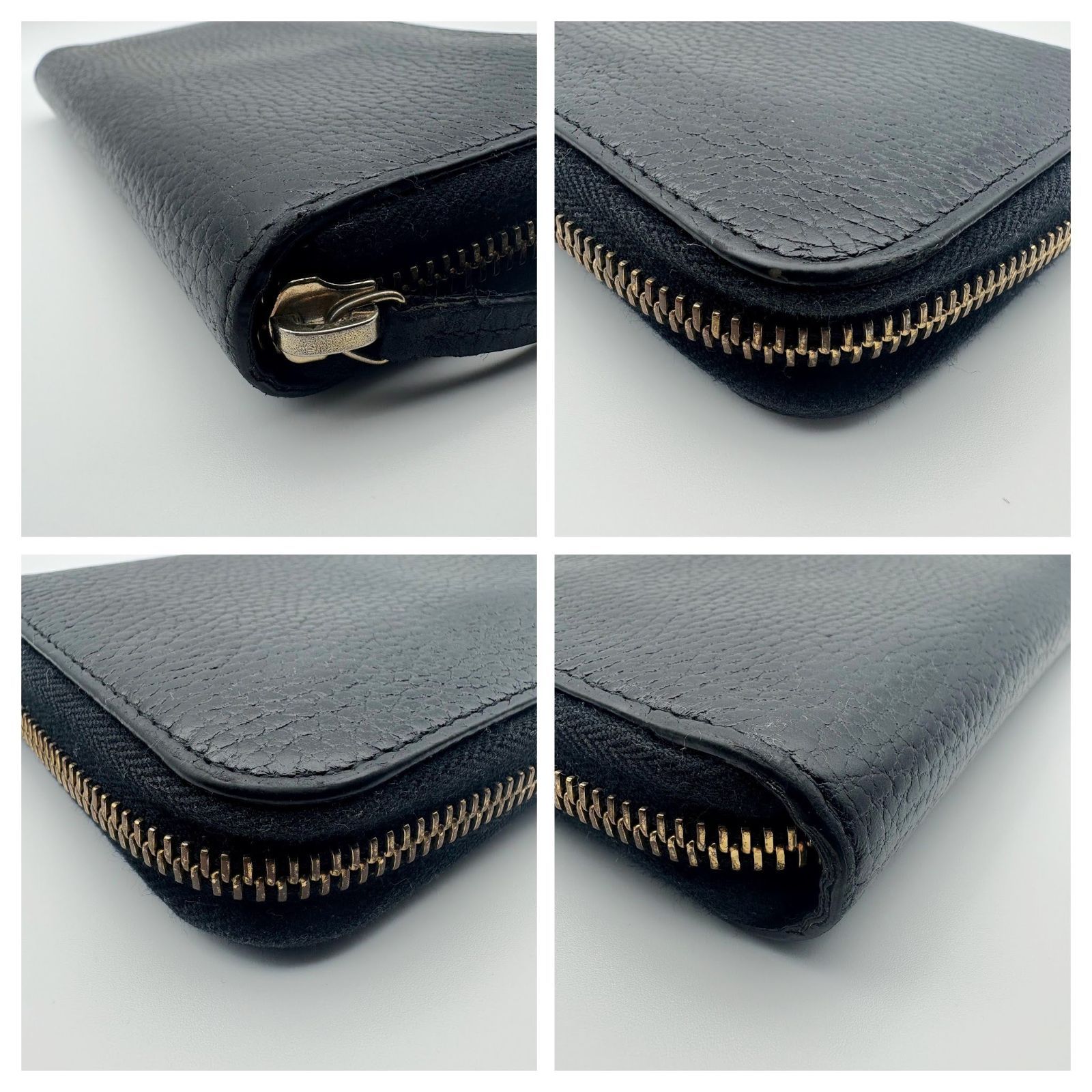 美品 】GUCCI グッチ インターロッキングG ラウンドファスナー 長財布 