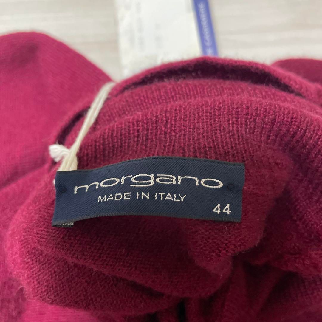 morgano モルガーノ カシミヤ タートルネック ニット 44 タグ付き