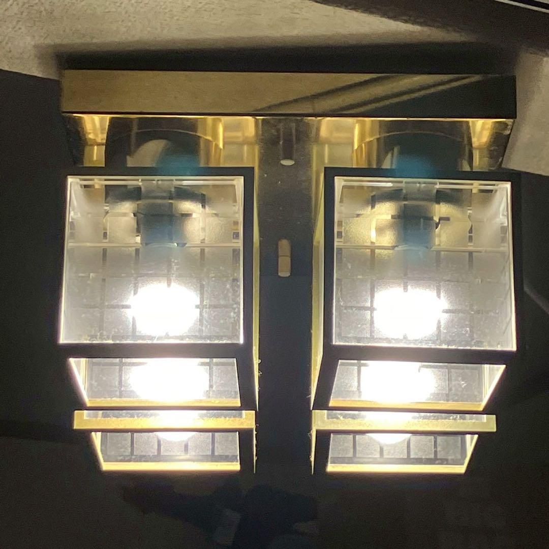 ナショナル 豪華 シャンデリア 4灯 天井照明 レトロ アンティーク