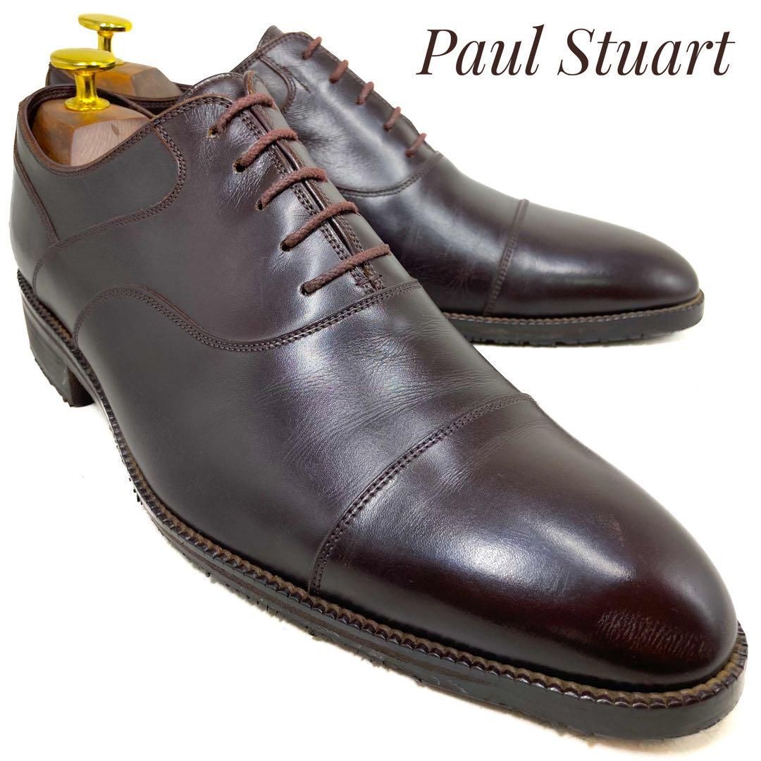 Paul Stuart ポールスチュアート 内羽根式ストレートチップ 茶 