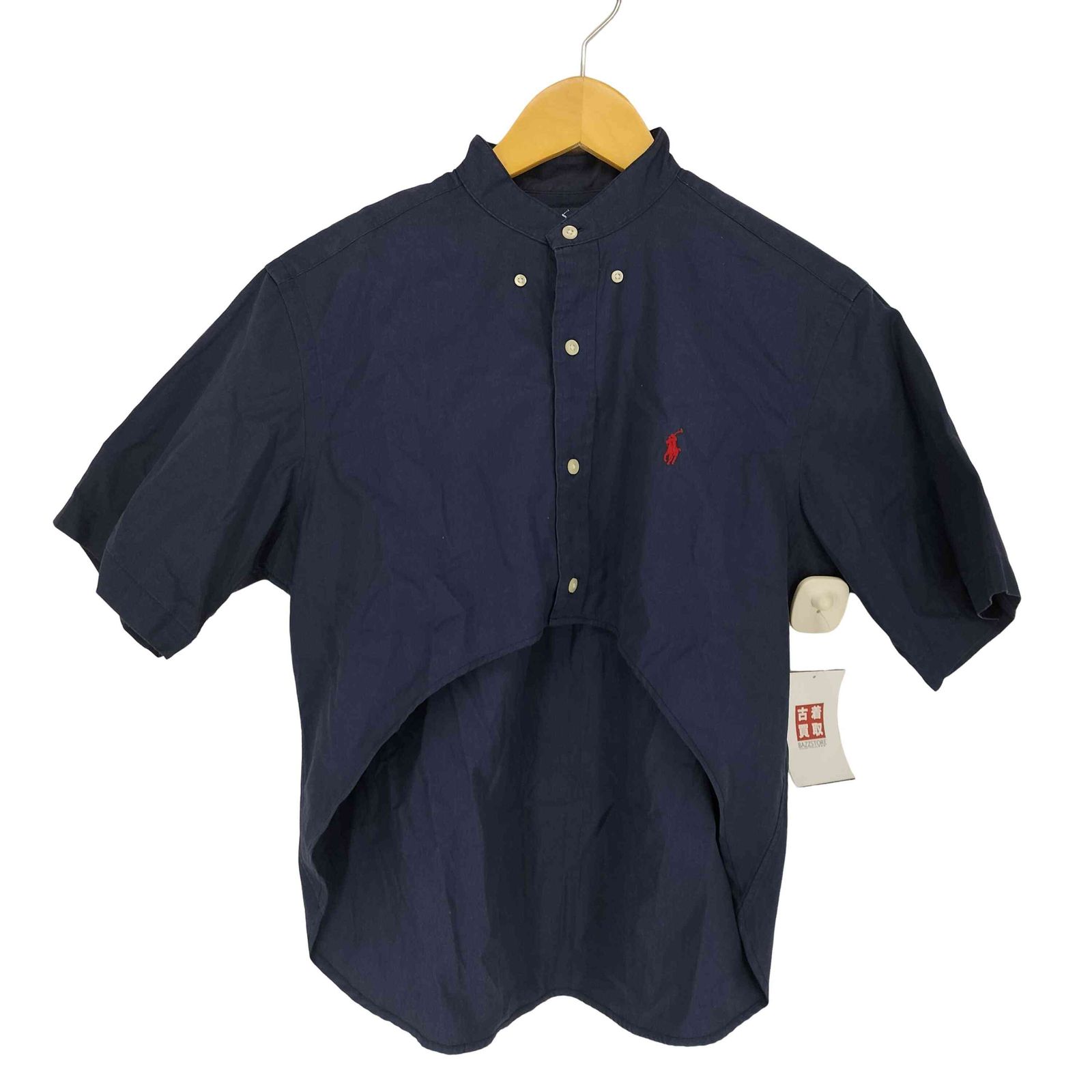 ラルフローレン RALPH LAUREN 裾ラウンドリメイク バンドカラーシャツ メンズ JPN：S 
